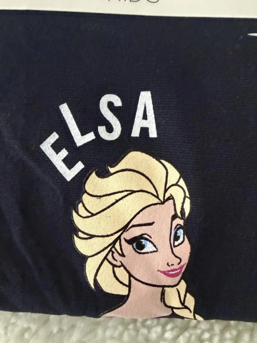 Calzedonia Kids Disney Frozen Elsa Girls Navy Shimmer Tights 8-10 NWT